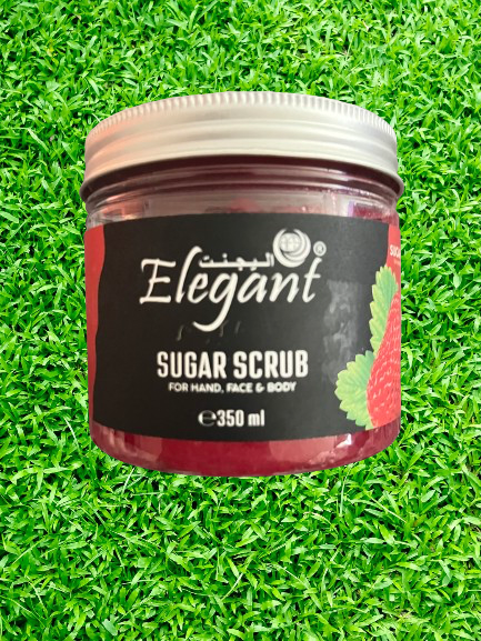 Elegant Nourishing Sugar Scrub – 350 gm – Sugar + Strawberry