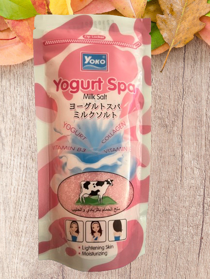 Yogurt Spa Milk Salt 300grams, Milk Salt, Yogurt, Vitamin E