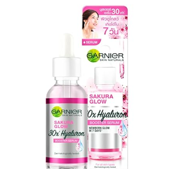 Garnier Skin Naturals Sakura Glow 30X Hyaluron Booster Serum 30 Ml