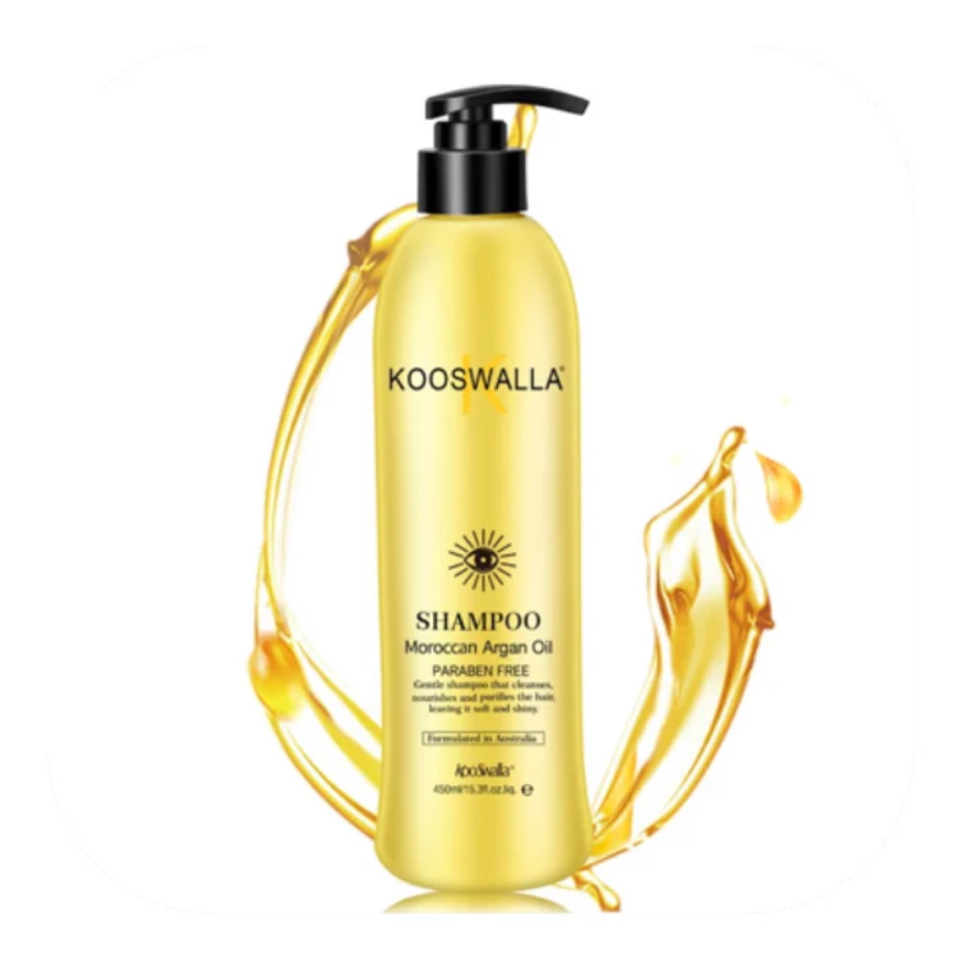 Moroccan Argon Oil Shampoo, 3x stronger hair strands after one use, Deep Nourishment & Brilliant Shine for All Types of Hair, Reduce Hair Fall and Dandruff