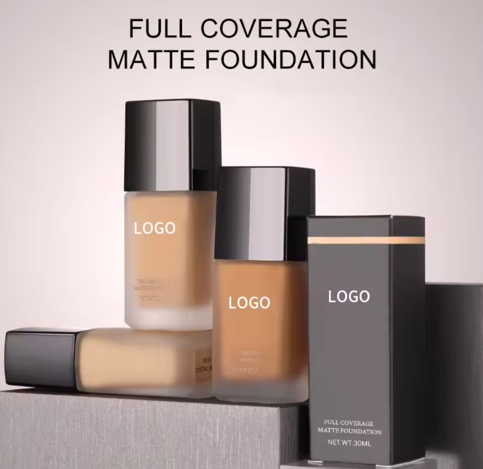 Perfect face foundation makeup waterproof dark skin private label matte foundation