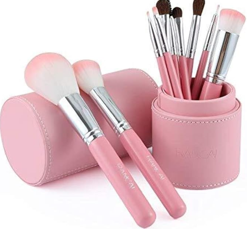 10pcs Advanced Synthetic Makeup Brush Set for Liquid Foundation Concealer Eye Shadow Roller Brush Set Full Set Cosmetic Tools A++