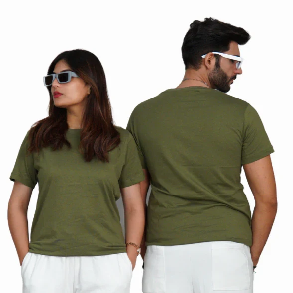 Olive Greem Basic Gradi Tee